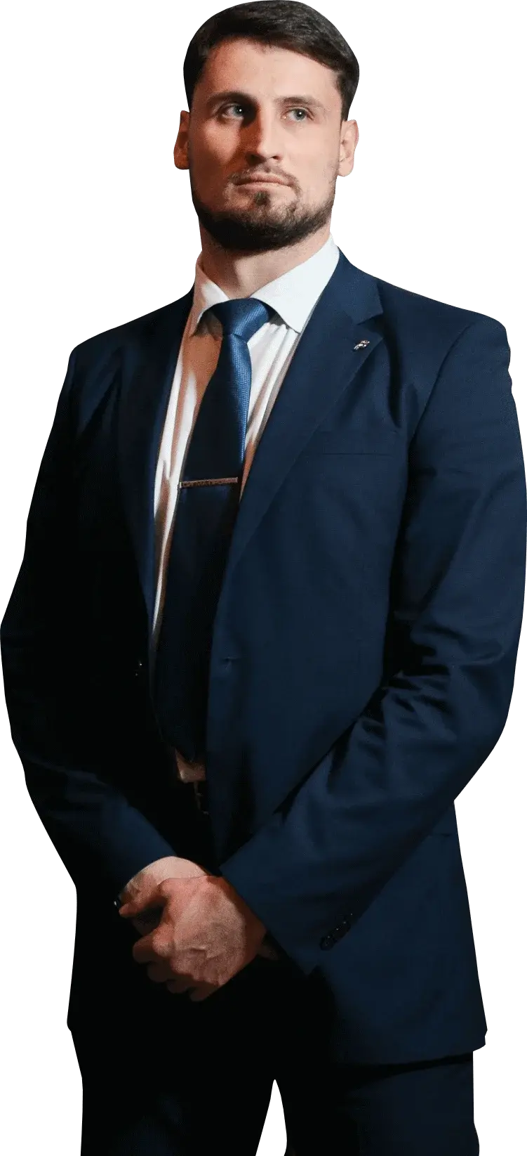 Man in a dark suit