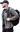 Man in casual clothing carrying a backpack
