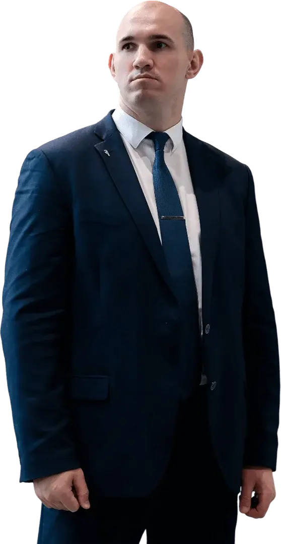 Man in a dark suit